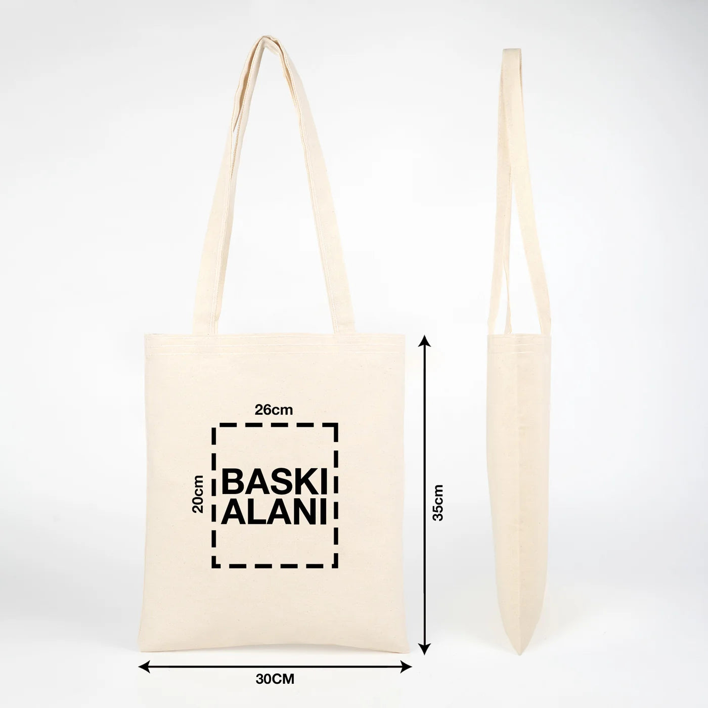 Gabardin Bez Çanta 30x35 cm (Özelleştirilebilir)