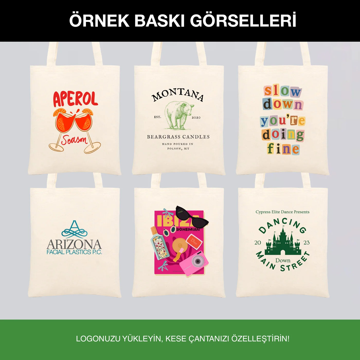 Gabardin Bez Çanta 30x35 cm (Özelleştirilebilir)
