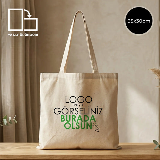 Gabardin Bez Çanta 35x30 cm (Özelleştirilebilir)