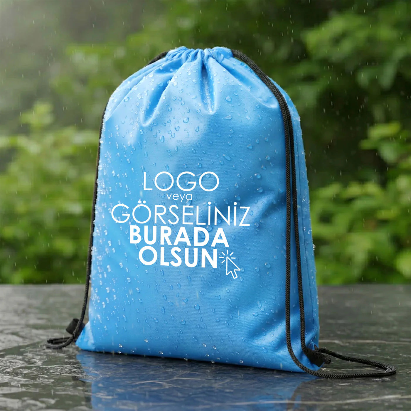 İmperteks Sırt Çantası 32x45 cm Turkuaz (Özelleştirilebilir)