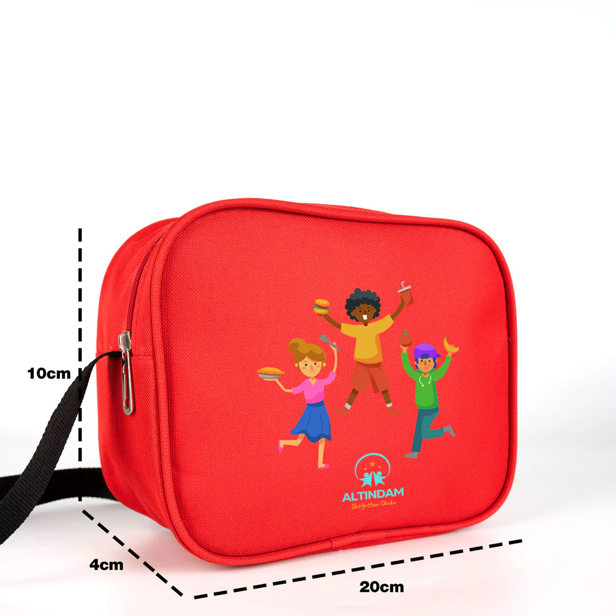 Okul Öğrenci Çanta Seti Sırt Çantası Beslenme Çantası Kalemlik Kırmızı - görsel 8