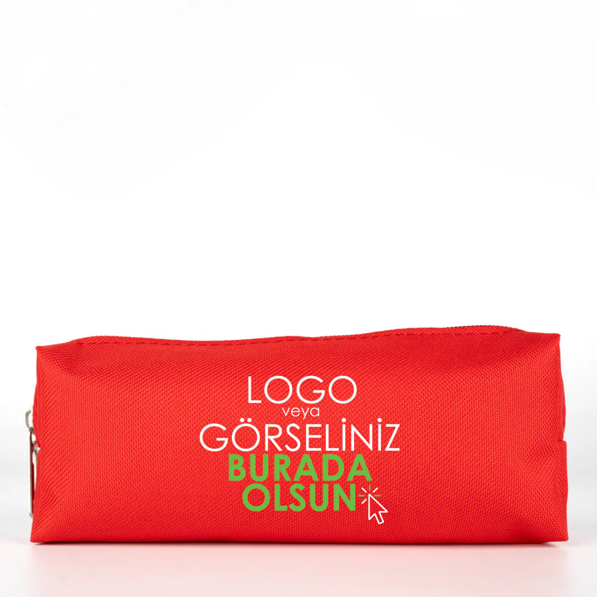 Kalemlik Okul Promosyon Kalem Çantası Kırmızı (Özelleştirilebilir)