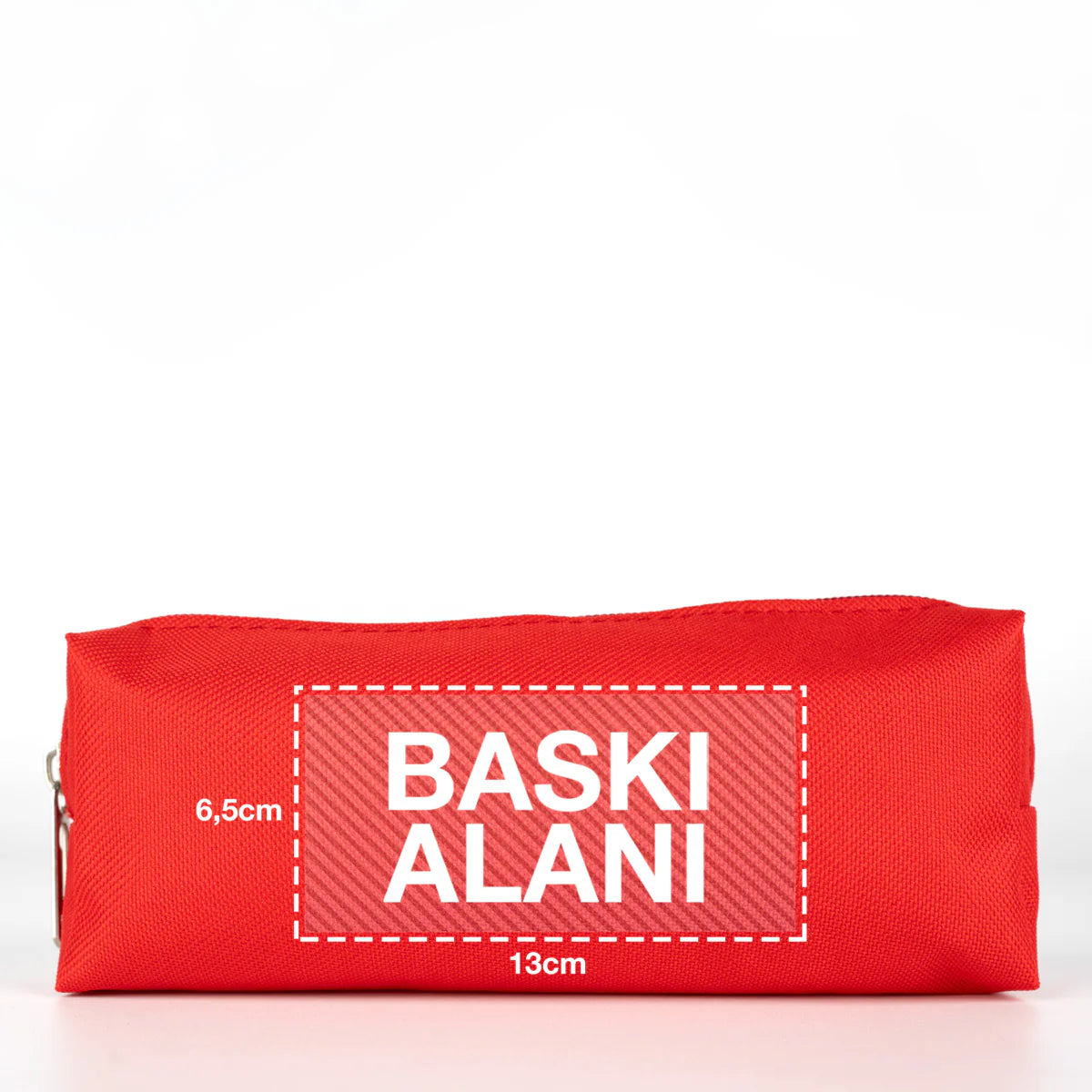 Kalemlik Okul Promosyon Kalem Çantası Kırmızı (Özelleştirilebilir) - detay görünüm