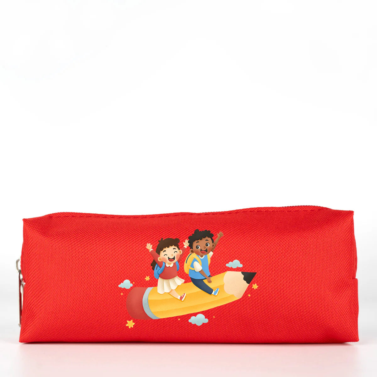 Kalemlik Okul Promosyon Kalem Çantası Kırmızı (Özelleştirilebilir) - farklı açı