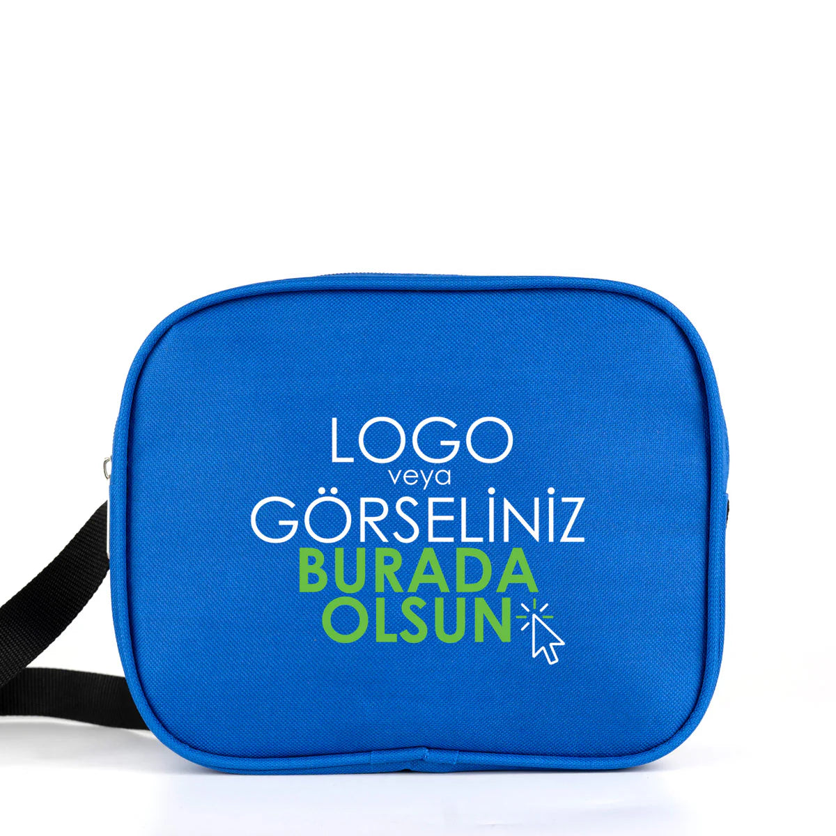 Okul Öğrenci Beslenme Çantası Omuz Askılı İmperteks Mavi (Özelleştirilebilir)