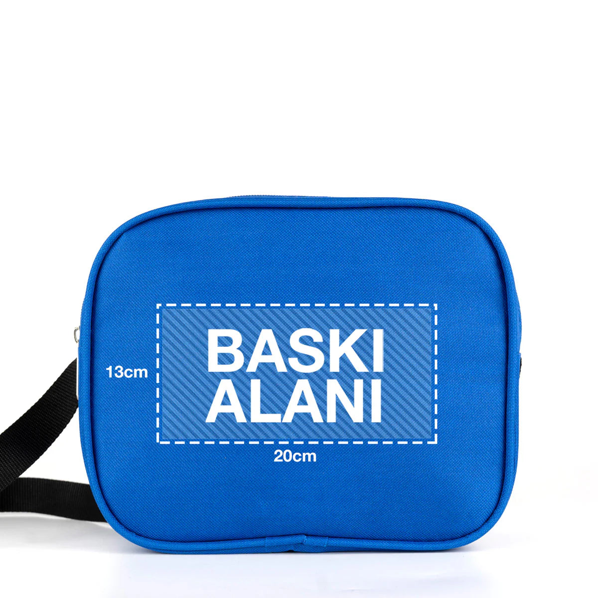 Okul Öğrenci Beslenme Çantası Omuz Askılı İmperteks Mavi (Özelleştirilebilir) - detay görünüm