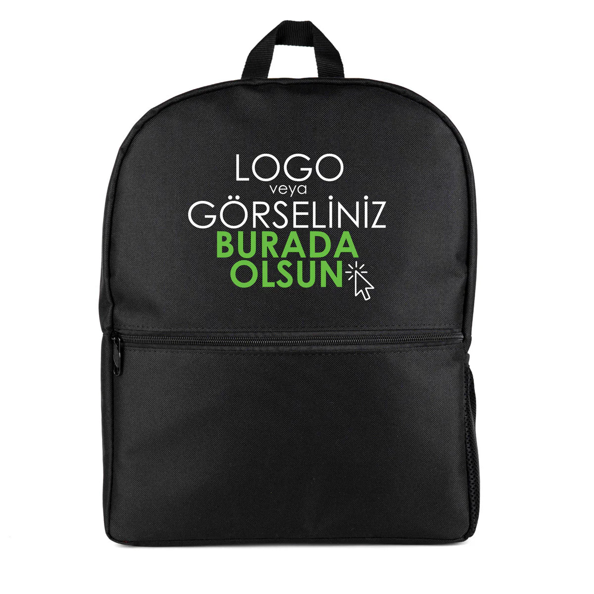 Sırt Çantası Okul Öğrenci Seyahat Promosyon İmperteks Siyah (Özelleştirilebilir)