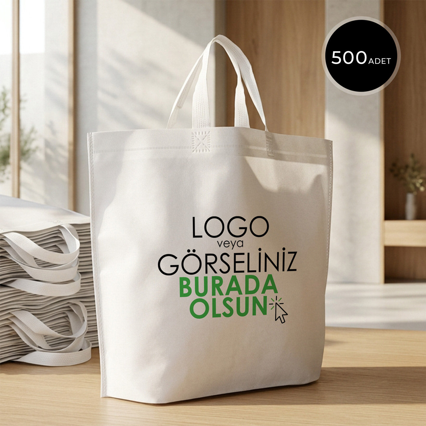 Tela Ultrasonik 45x36x12 Taban Körüklü (Özelleştirilebilir) -500 Adet Tek Renk Baskı