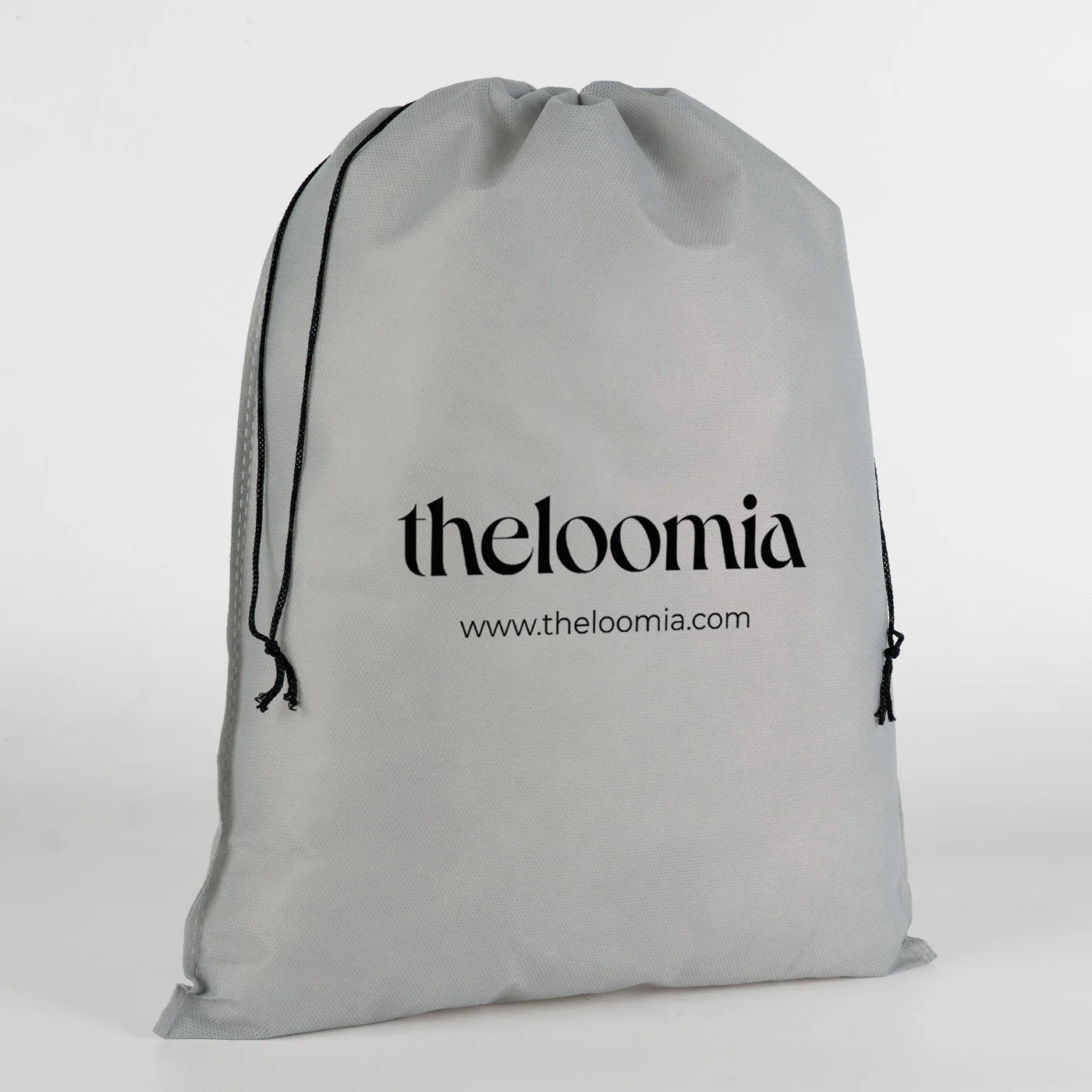 Ultrasonik Gri Tela Kese 35x45 cm – Tek Renk Logo Baskılı – 500 Adet