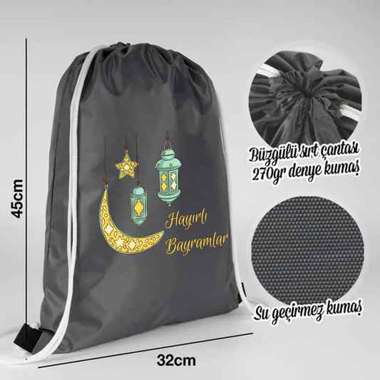 32x45 cm Antrasit İmperteks Sırt Çantası - Bayram Çantam - detay görünüm