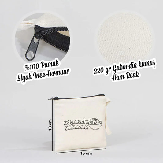 Boyanabilir 15x13 cm Clutch Astarsız Çanta - Bayram Hediyelik - detay görünüm