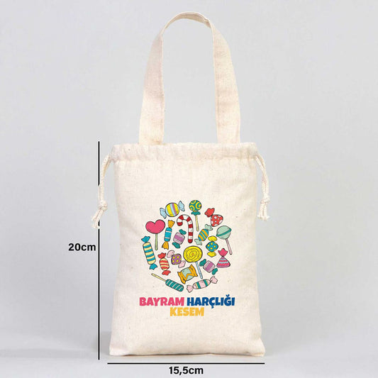Bayram Harçlık Kesesi - Tek Tutma Kısa Kulp, 15,5 x 20 cm - No:1 - istecanta.com