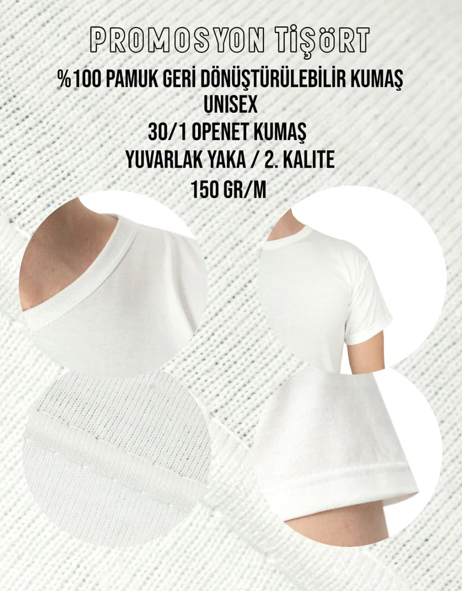 Baskılı Promosyon Tişört - 1000 Adet - Tek Renk Baskı - kullanım örneği