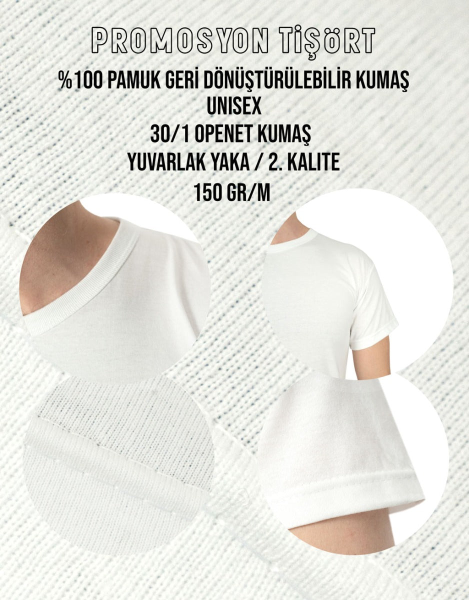 Baskılı Promosyon Tişört - 1000 Adet - Tek Renk Baskı - kullanım örneği