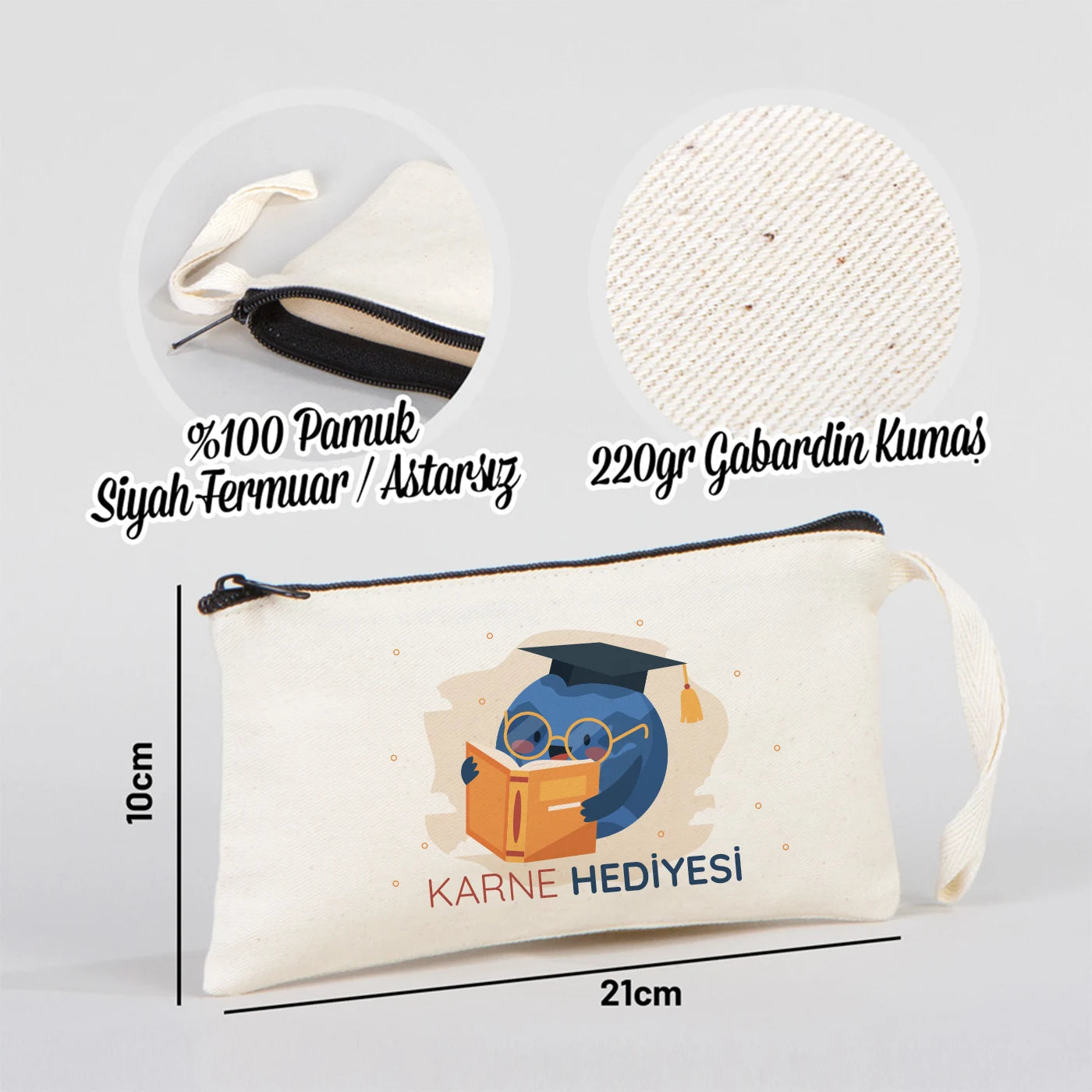 Karne Günü Hediyesi Bez Kalemlik – 21×10 cm