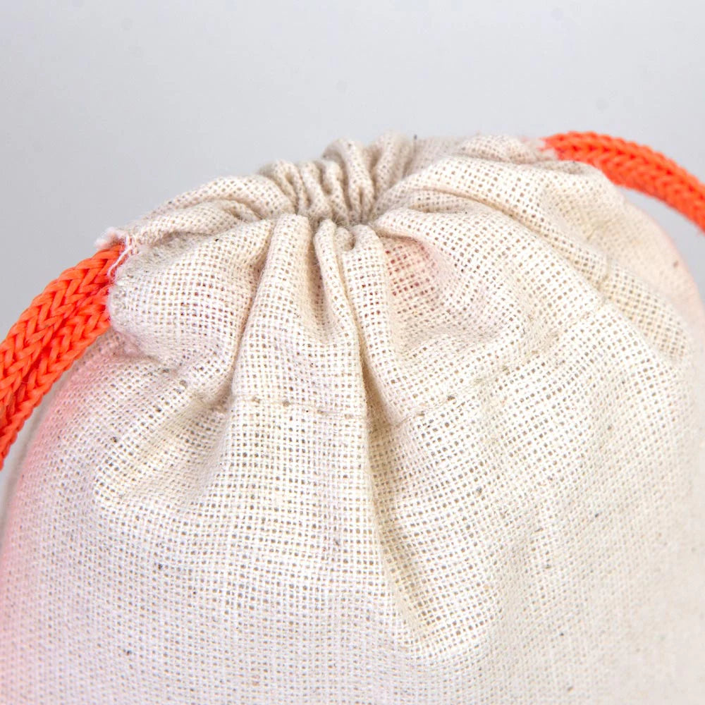 10x13 Turuncu İpli Bez Kese – Kadınlar Günü Hediyesi