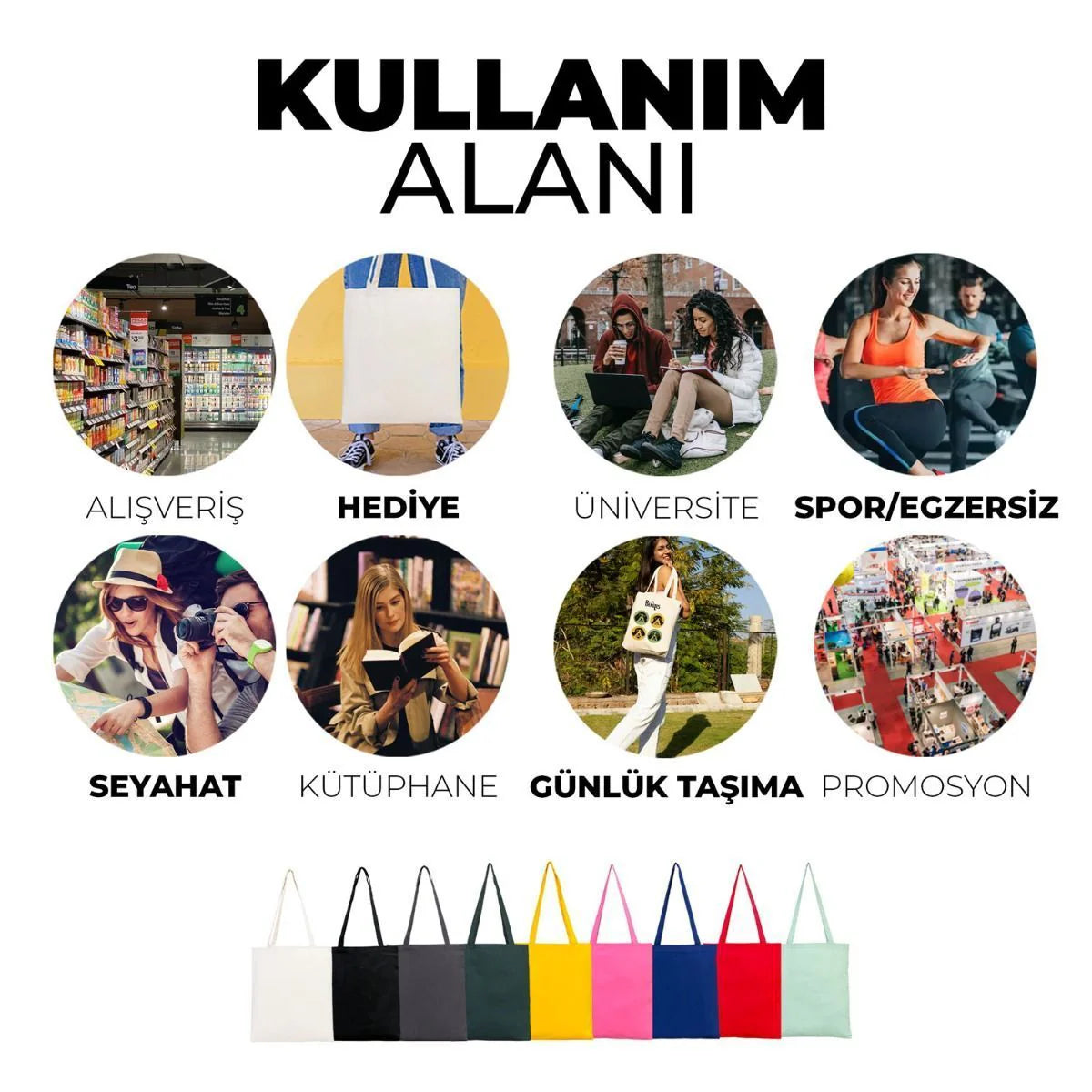 35x40 cm Antrasit Gabardin Bez Çanta - Kadınlar Günü - görsel 11