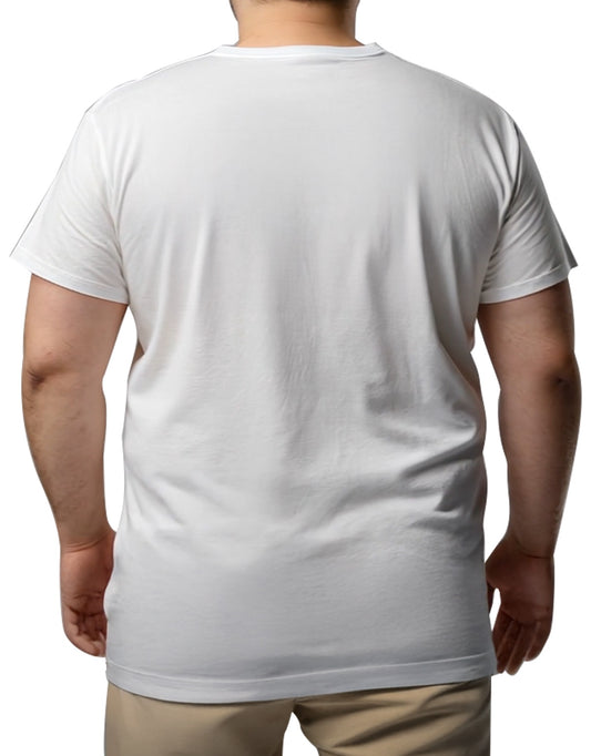 Büyük Boy T-shirt - Beyaz - detay görünüm