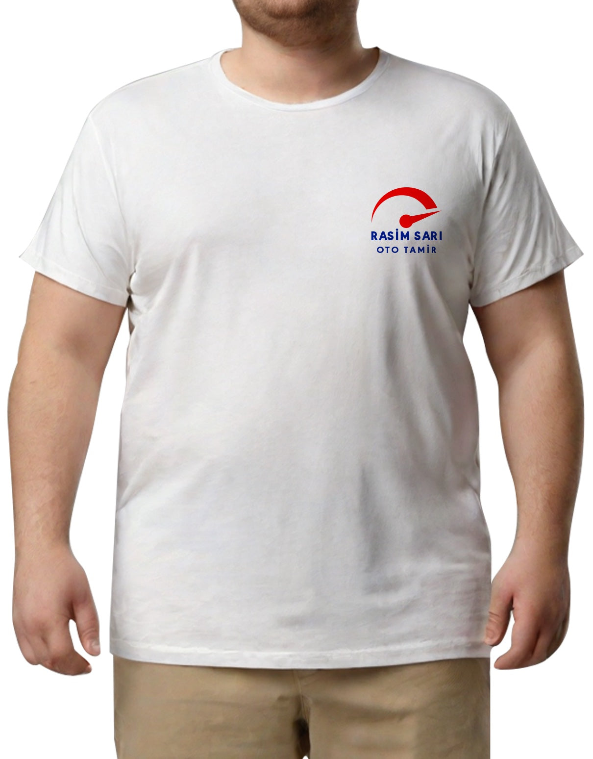 Büyük Boy T-shirt - Beyaz (Özelleştirilebilir) - kullanım örneği