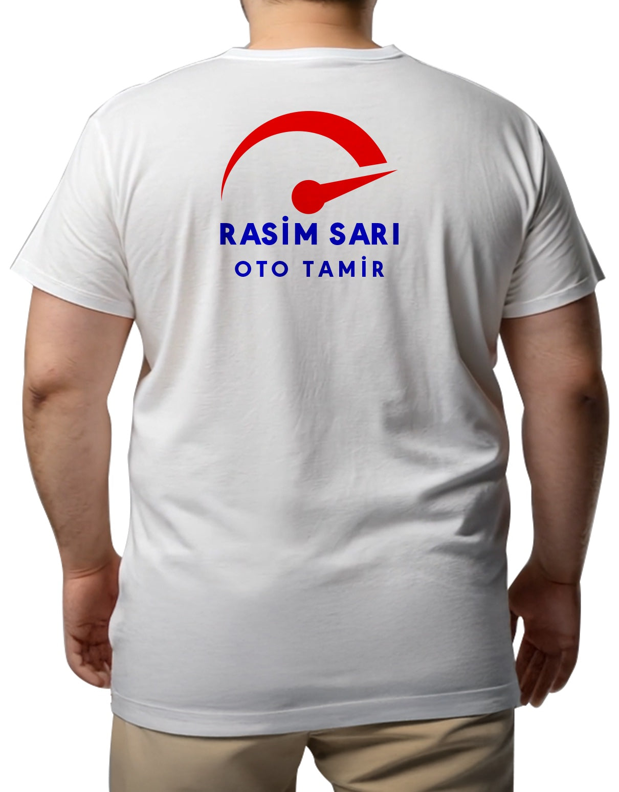 Büyük Boy T-shirt - Beyaz (Özelleştirilebilir) - farklı açı