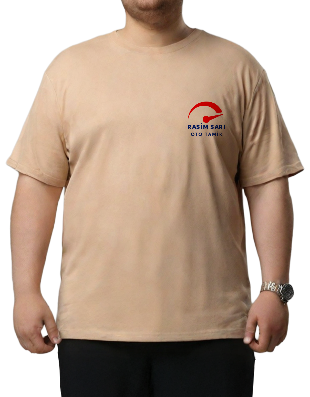 Toptan Büyük Boy Tişört -  Krem (Özelleştirilebilir)