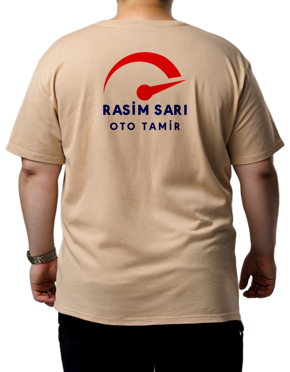 Toptan Büyük Boy Tişört -  Krem (Özelleştirilebilir)