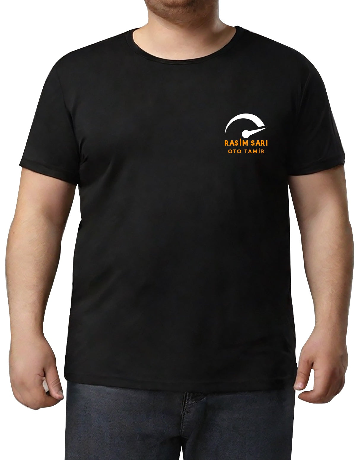 Büyük Boy T-shirt - Siyah (Özelleştirilebilir) - kullanım örneği
