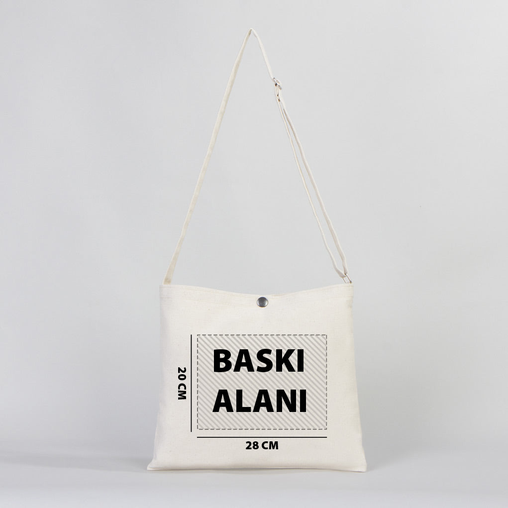 Kanvas Heybe 35x30 cm (Özelleştirilebilir) - Çıt Çıtlı