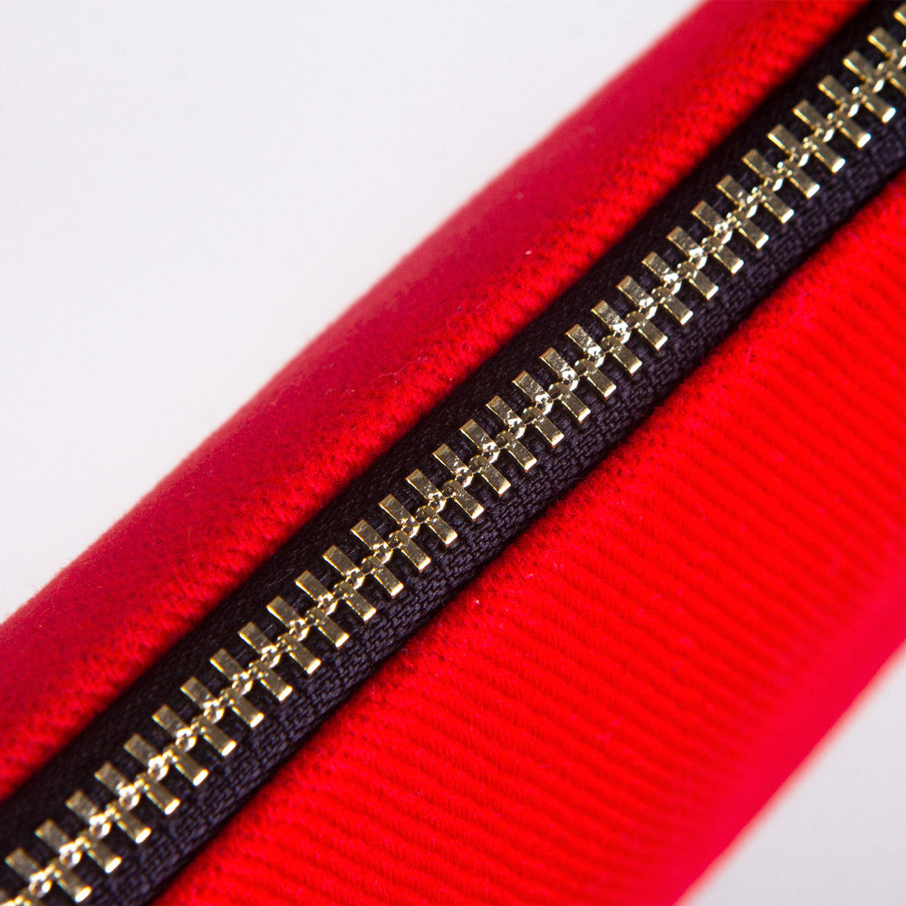 Karne Günü Star Clutch 21×15 Kırmızı – Metal Fermuar (Özelleştirilebilir)