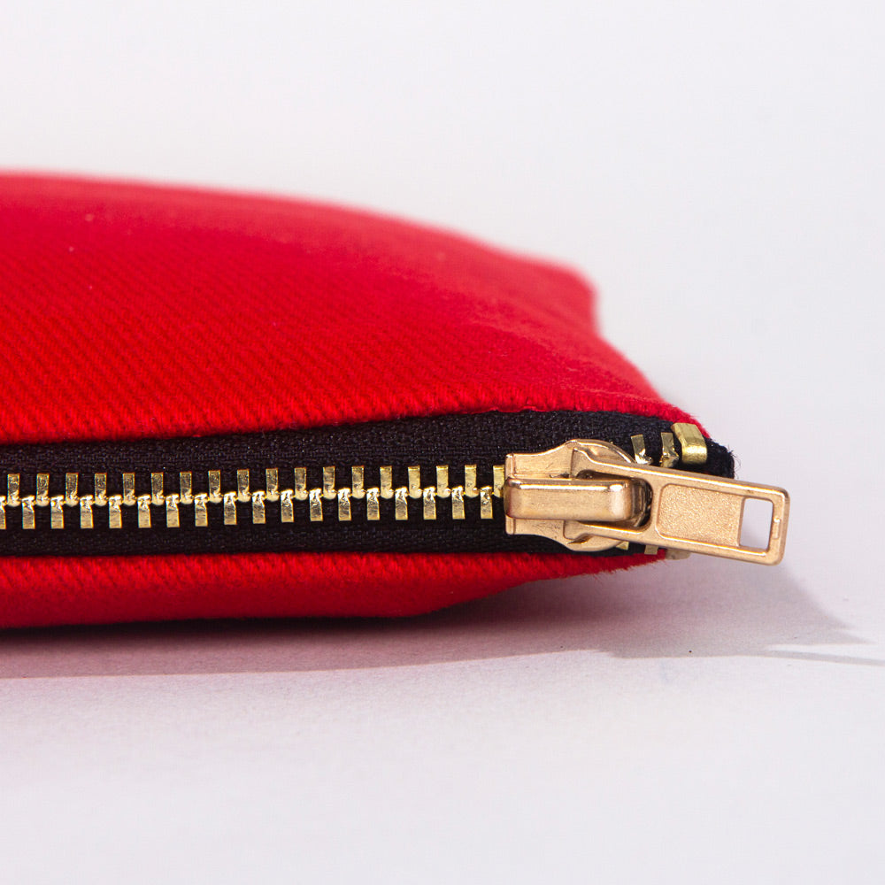 Karne Günü Star Clutch 21×15 Kırmızı – Metal Fermuar (Özelleştirilebilir)