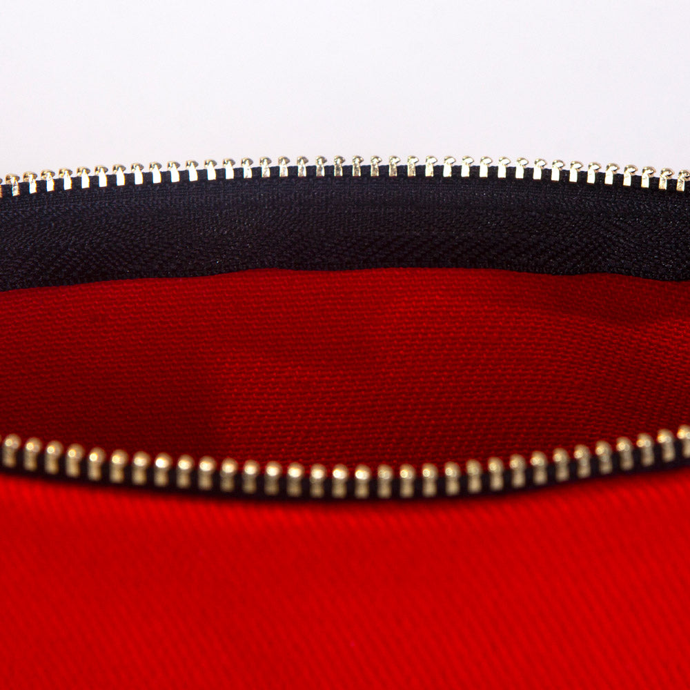 Karne Günü Star Clutch 21×15 Kırmızı – Metal Fermuar (Özelleştirilebilir)