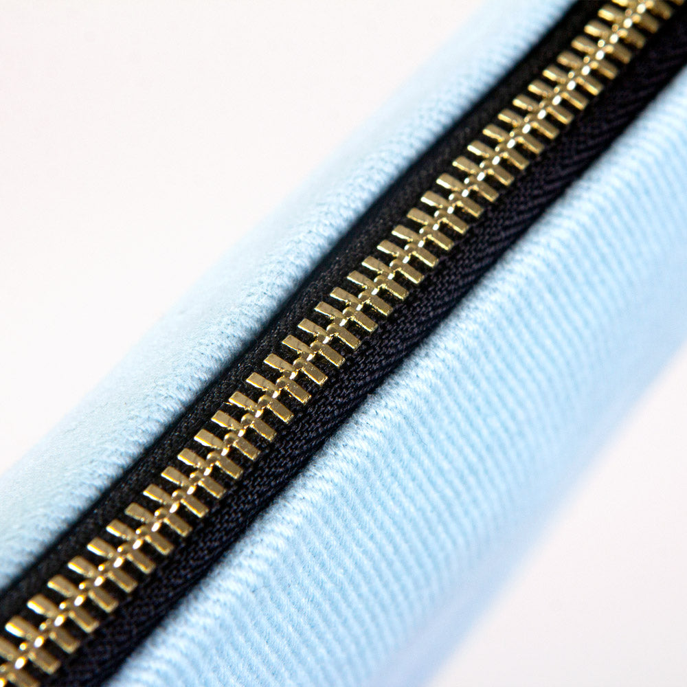 Karne Günü Star Clutch 21×15 Açık Mavi - Metal Fermuar (Özelleştirilebilir)