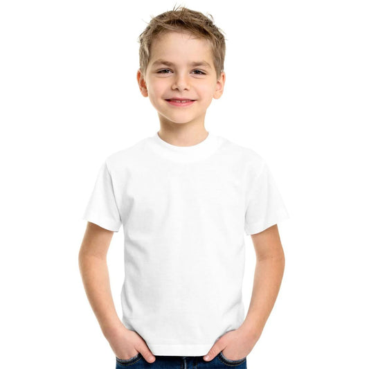 Çocuk Tişörtü -Beyaz renk 100% Pamuk - A Kalite