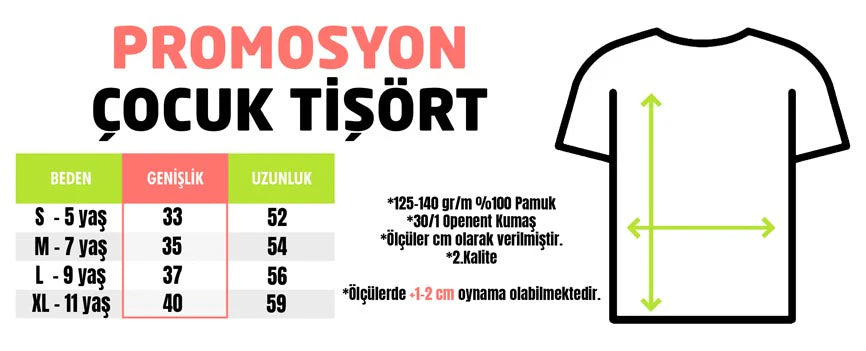 Baskılı Promosyon Çocuk Tişörtü - Beyaz, Kırmızı, 1000 Adet, Tek Renk Baskı - görsel 16