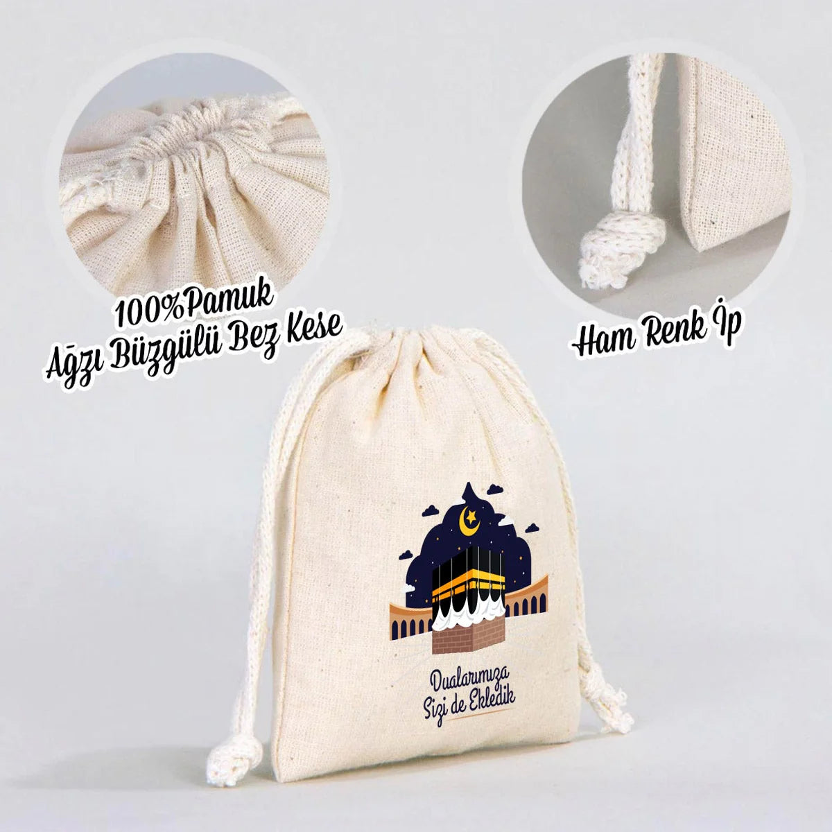 10x13 cm Sizlere Kabe-i Muazzama’dan Sevgi ve Selam Getirdik | Hac ve Umre He... - kullanım örneği