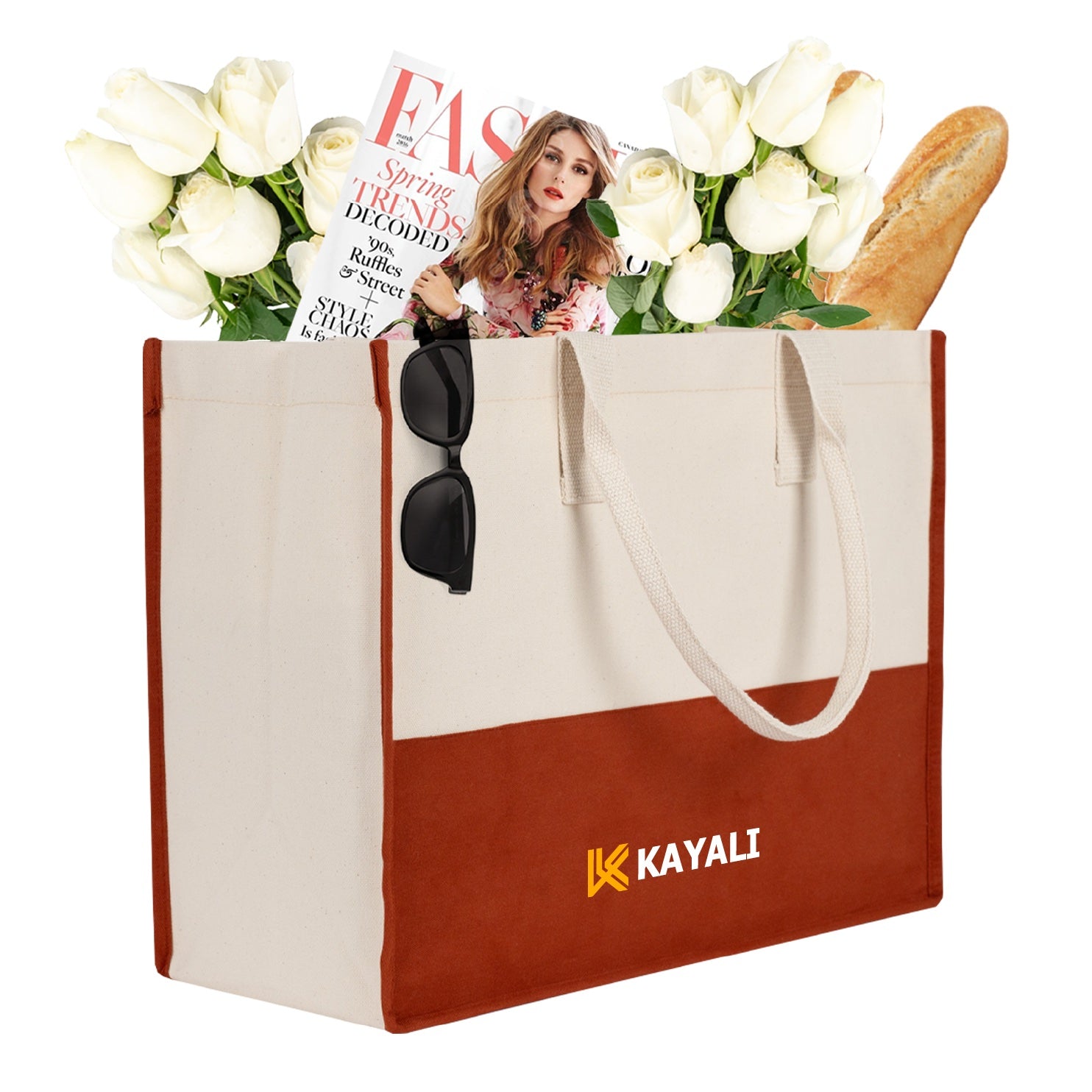 Elite Kanvas Alışveriş ve Plaj Çantası – 390gr Dayanıklı Kumaş, 45x35x19 cm, ... - yakın çekim