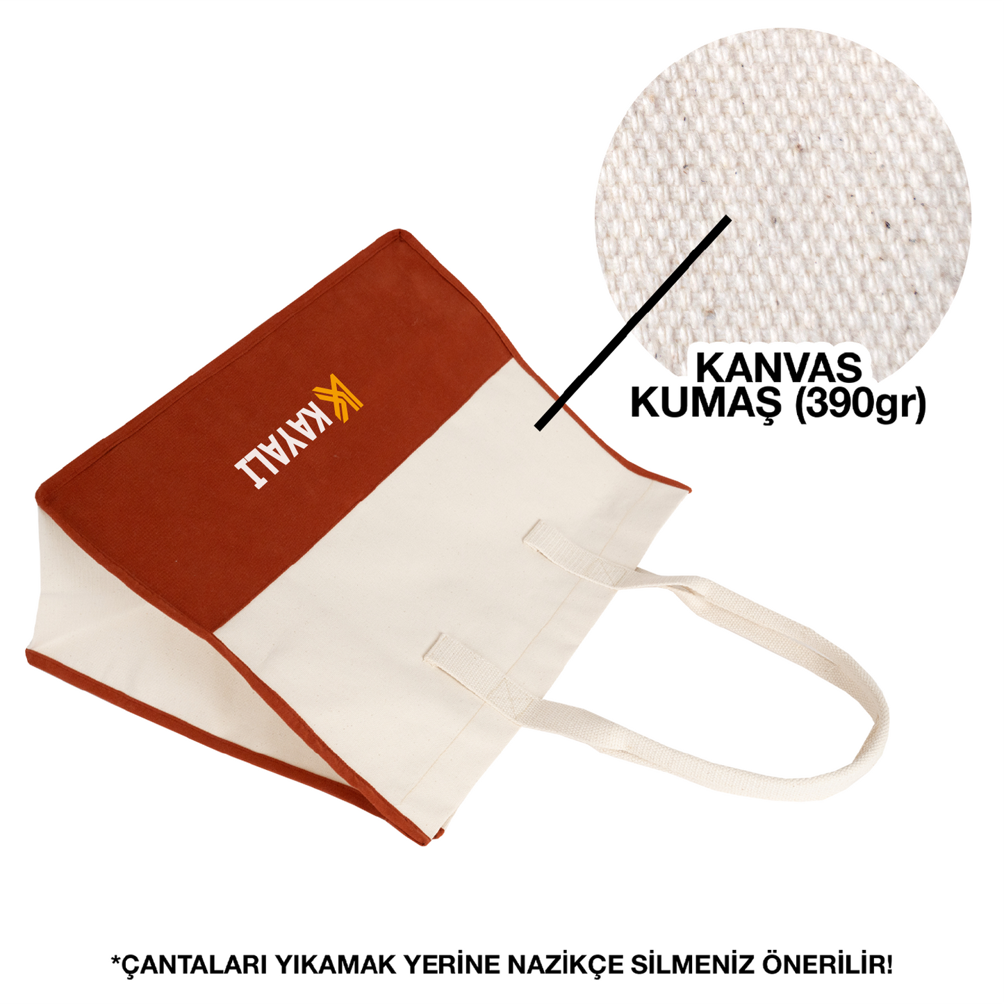 Elite Kanvas Alışveriş ve Plaj Çantası – 390gr Dayanıklı Kumaş, 45x35x19 cm, Büyük Bez Çanta, Kiremit (Özelleştirilebilir)