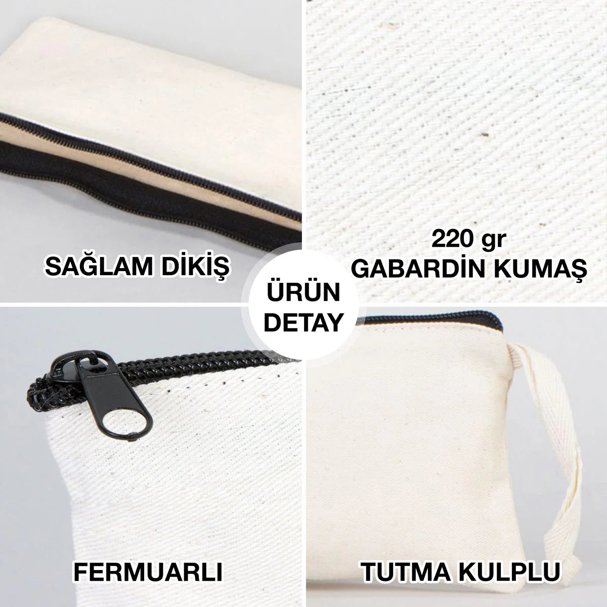 21x10 cm Ham Renk Bez Kalemlik Modeli - Bayram Kesesi - görsel 6