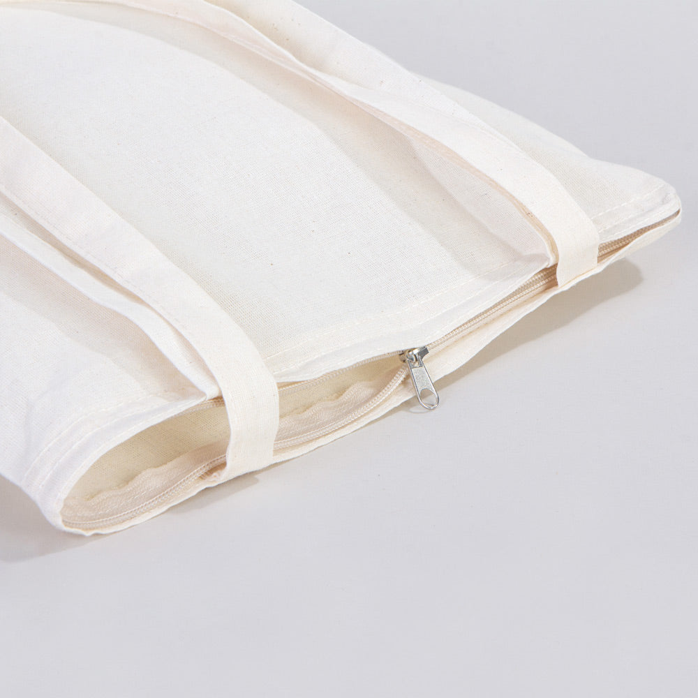 Karne Günü Hediyesi Fermuarlı Ham Bez Çanta – 35x40 cm – Özelleştirilebilir