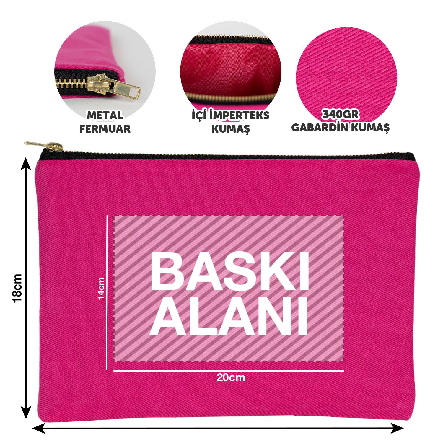 Fuşya karne günü temalı astarlı clutch çanta, okul figürlü ve özelleştirilebilir karne hediyesi tasarımı