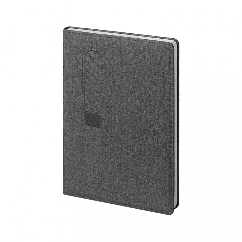 Çizgili Dokulu ve Metal Ayraçlı Termo Deri Defter 2425 (Ivory Kağıt)