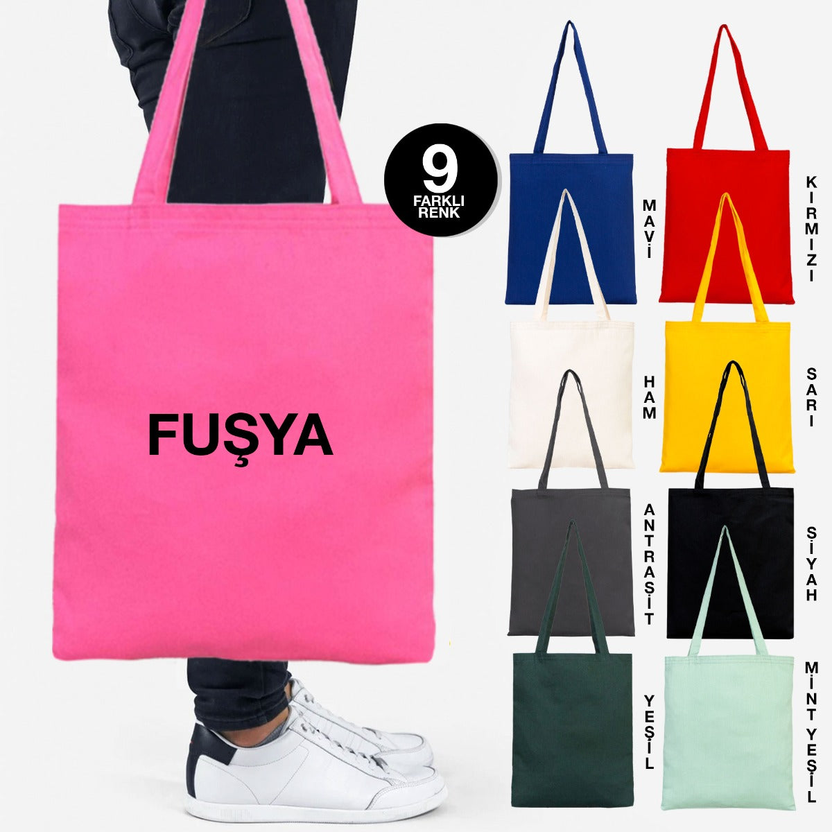 Gabardin Bez Çanta Fuşya - 35x40 cm – istecanta.com