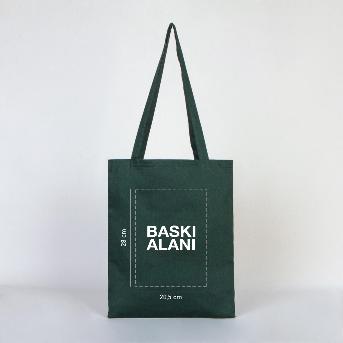 Gabardin Bez Çanta Yeşil 35x40 cm