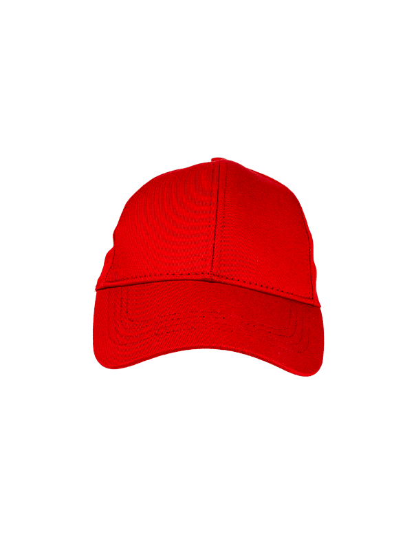 1. Kalite Gabardin Pamuklu Şapka - Kırmızı