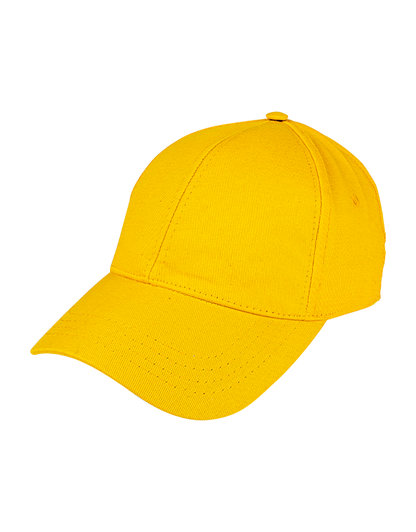 1. Kalite Gabardin Pamuklu Şapka - Sarı