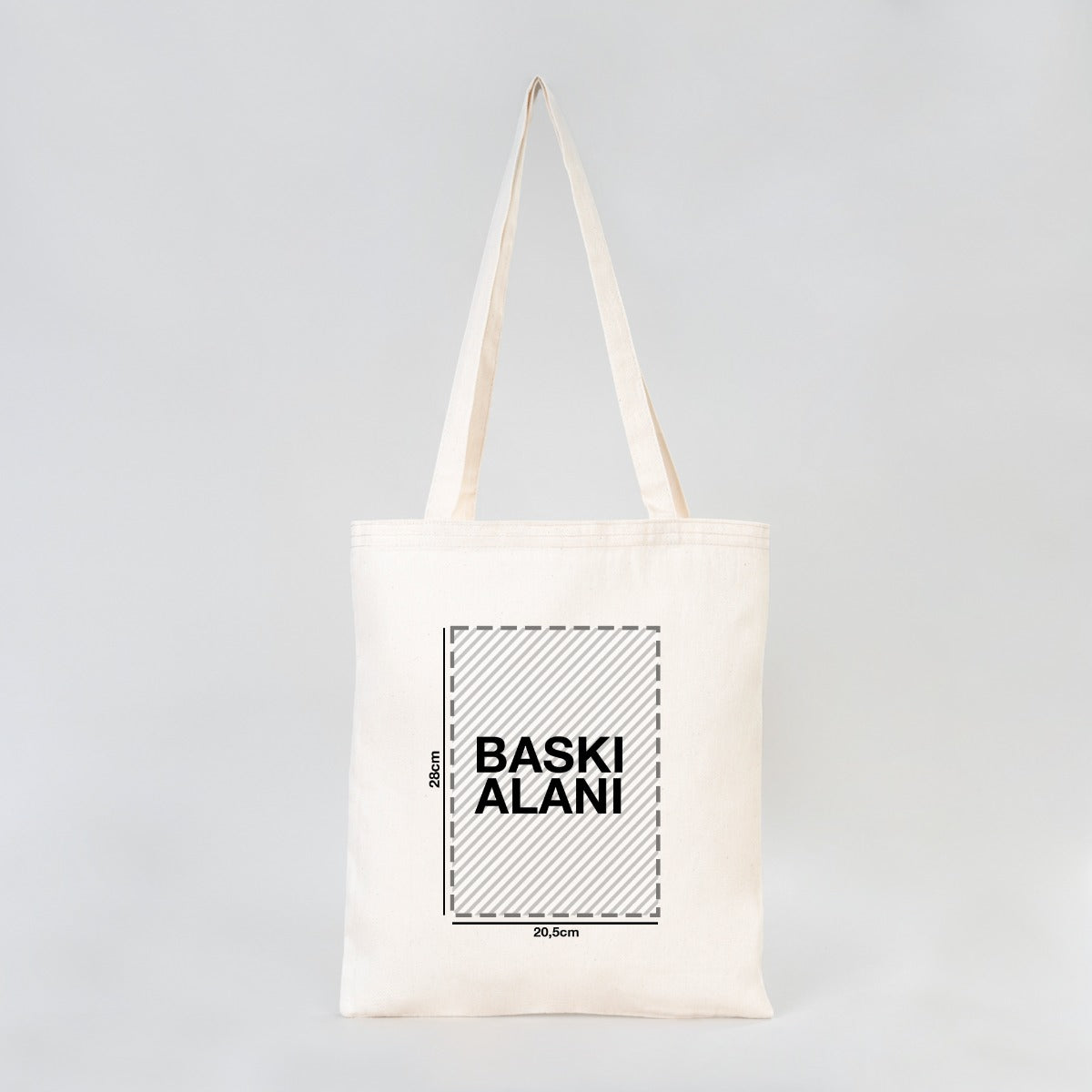 35×40 cm ebatlarında, krem renkli taşıma çantası. Ön yüzünde ürün grubuna ait 18 farklı karne temalı tasarımdan biri yer alır.