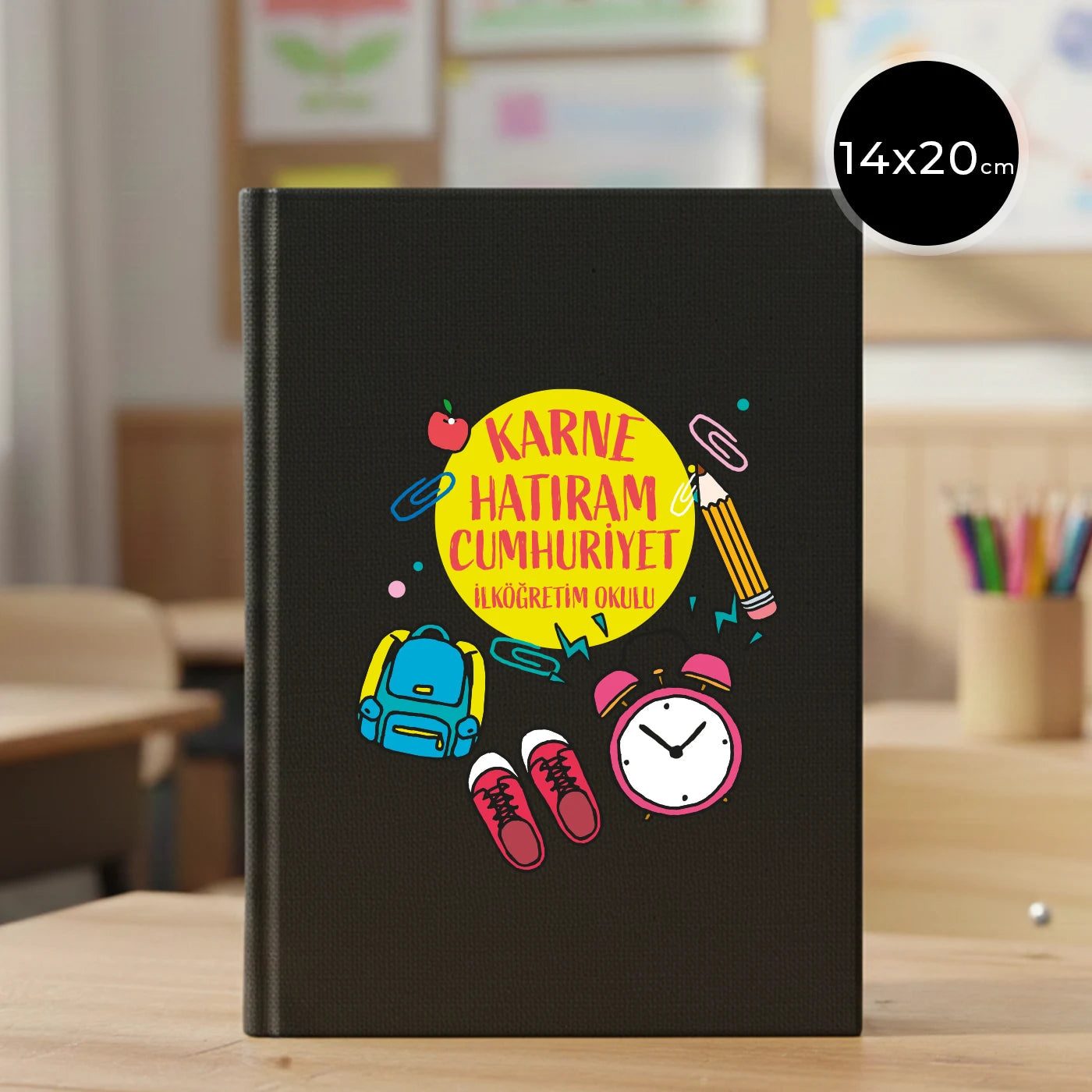 Karne Günü Defter 14x20 cm Siyah (Özelleştirilebilir)