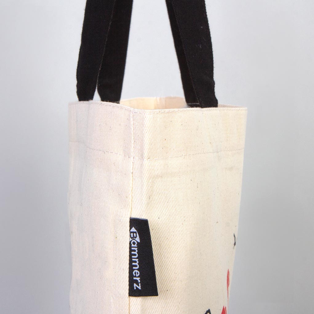 Bammerz Gabardin Siyah Kulp 35X40 cm Hello Summer Çanta - istecanta.com