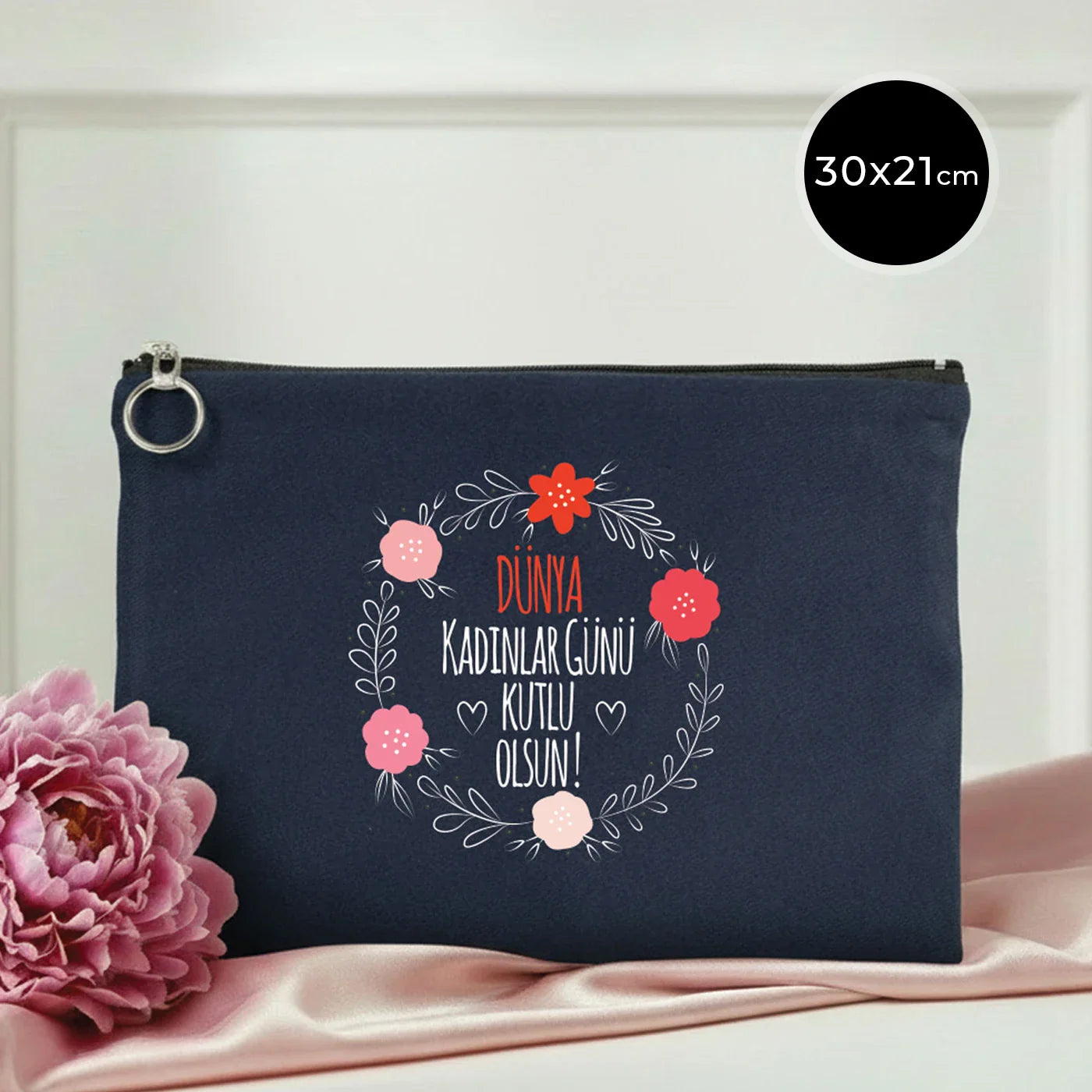 30×21 cm Lacivert Portföy Çanta Astarlı – Kadınlar Günü Hediyesi