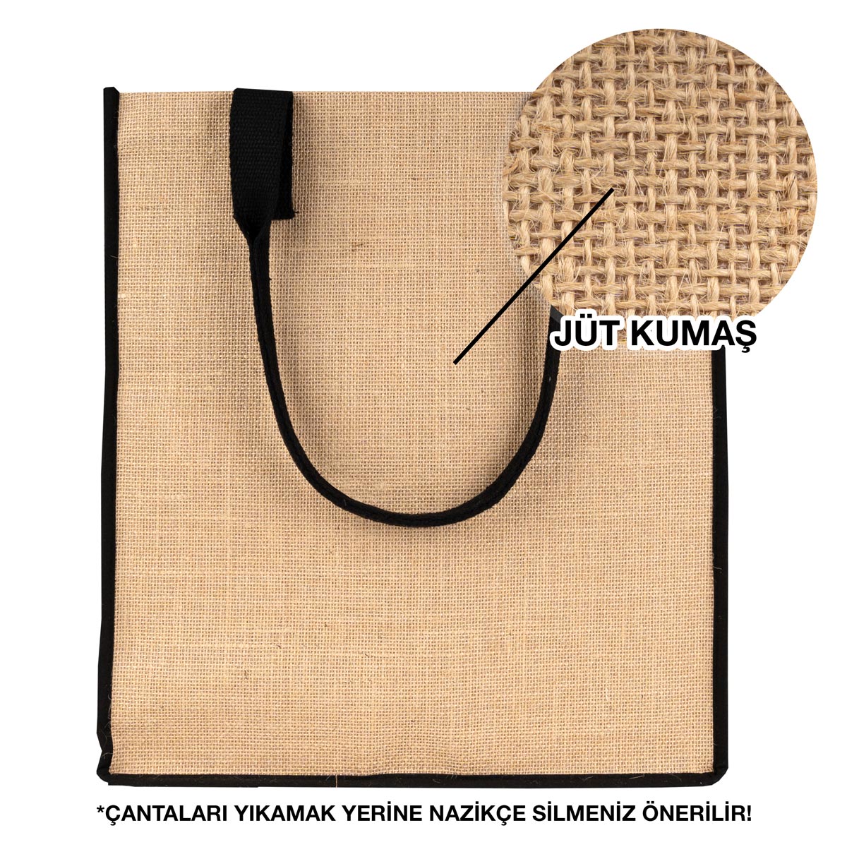 Geniş jüt çanta, kurumsal logo baskısı ile toptan satış